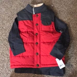 Vest and long sleeves